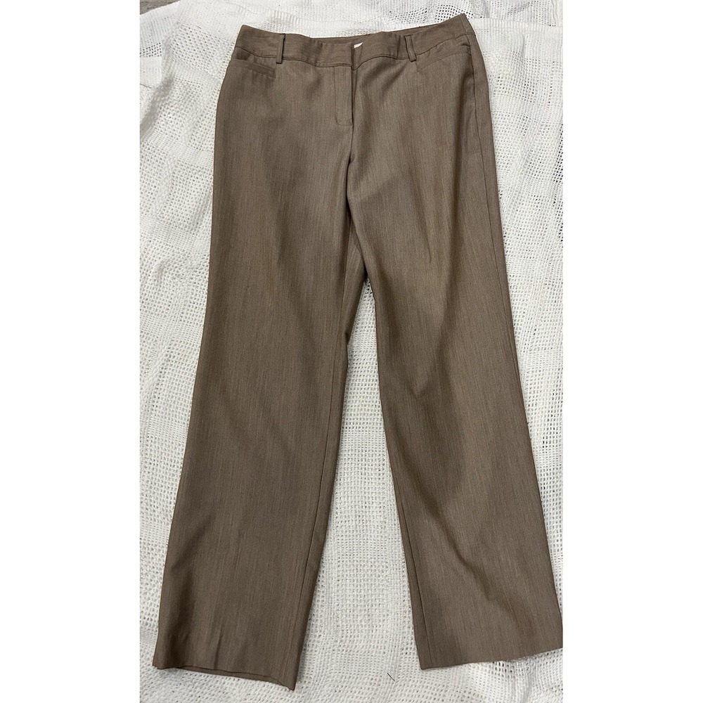 Cato Womens Chino Dress Pants SZ 12 Timeless Career Beige Light Brown